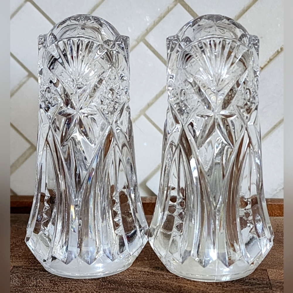 Vintage Cristal D’Arques -Durand Vincennes Salt & Pepper Shaker Set France
